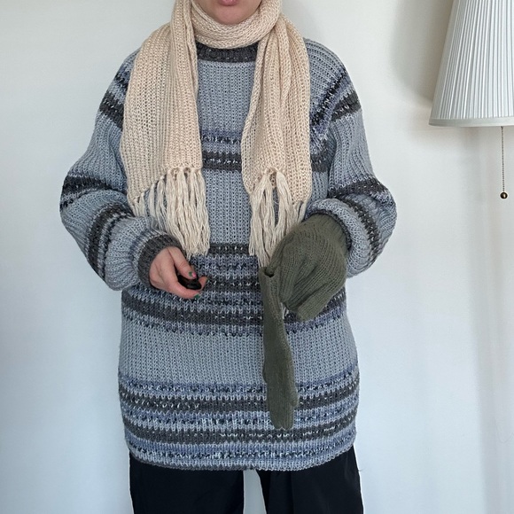 Handmade Sweater 14 to 22 / one size / crewneck sweater - Picture 9 of 10